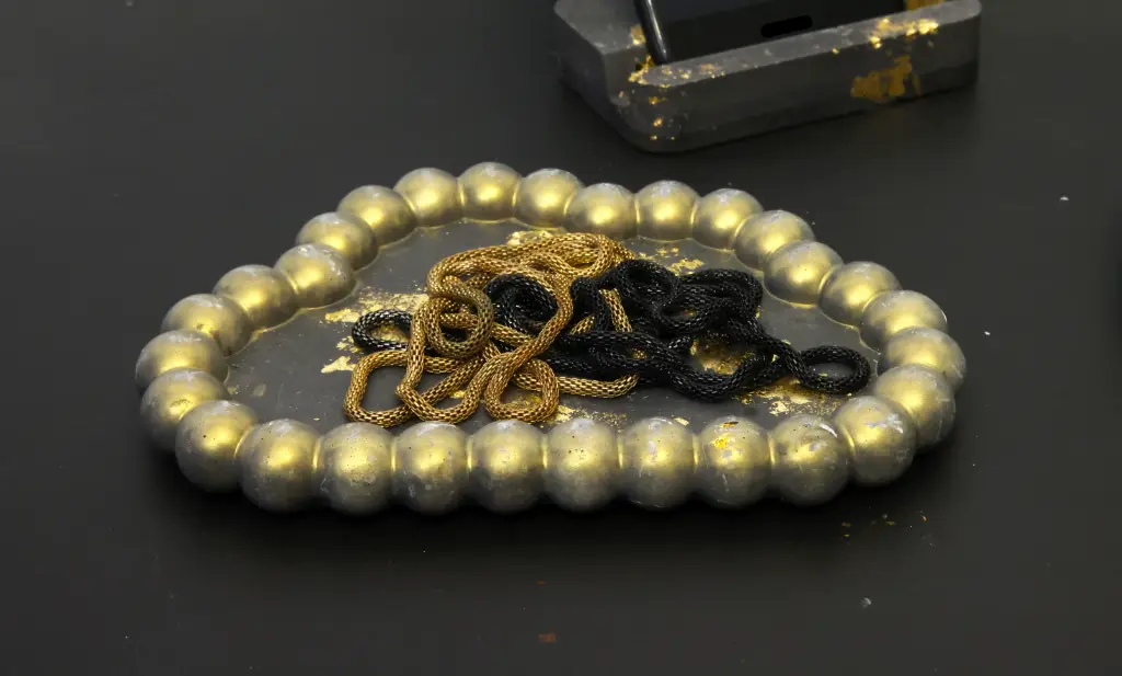 Vide Poche Nuage Noir/Or