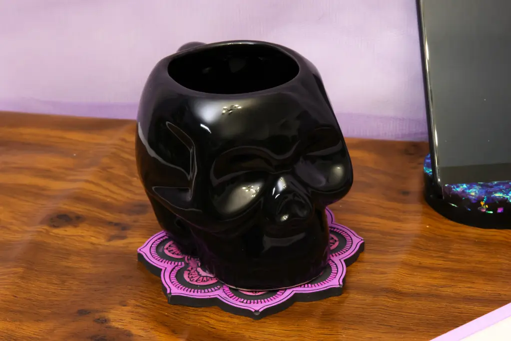 Sous Tasse Noir/Rose