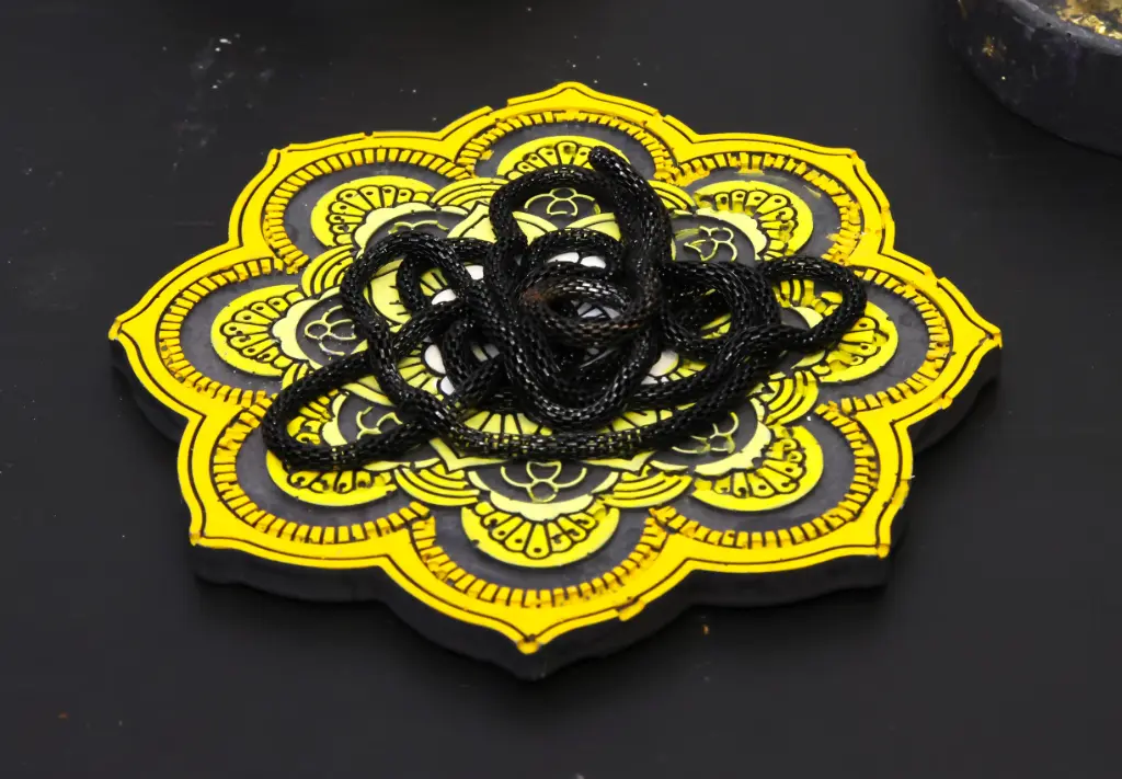 Sous Tasse Noir/Jaune 