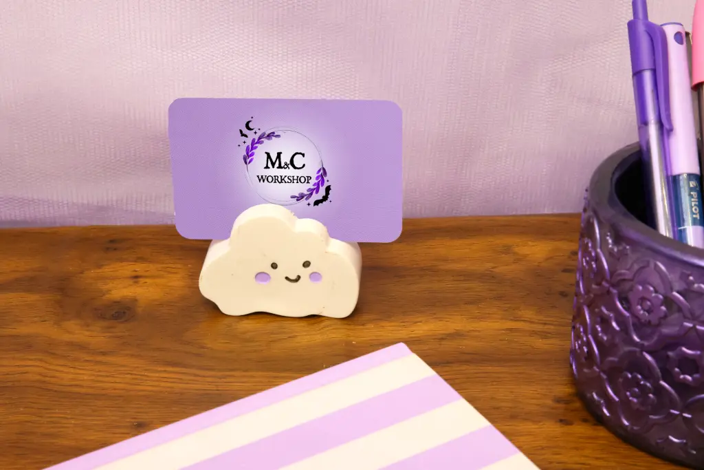 Porte Photo Nuage Blanc/Violet