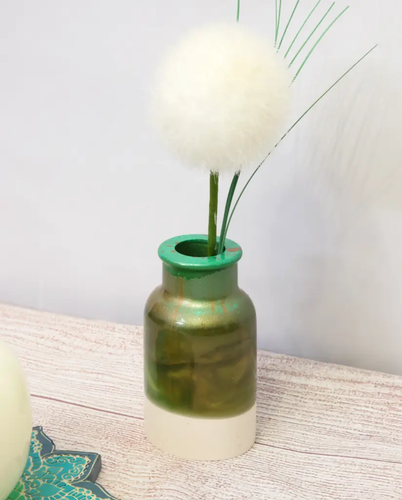 Soliflore lisse Vert/Cuivre