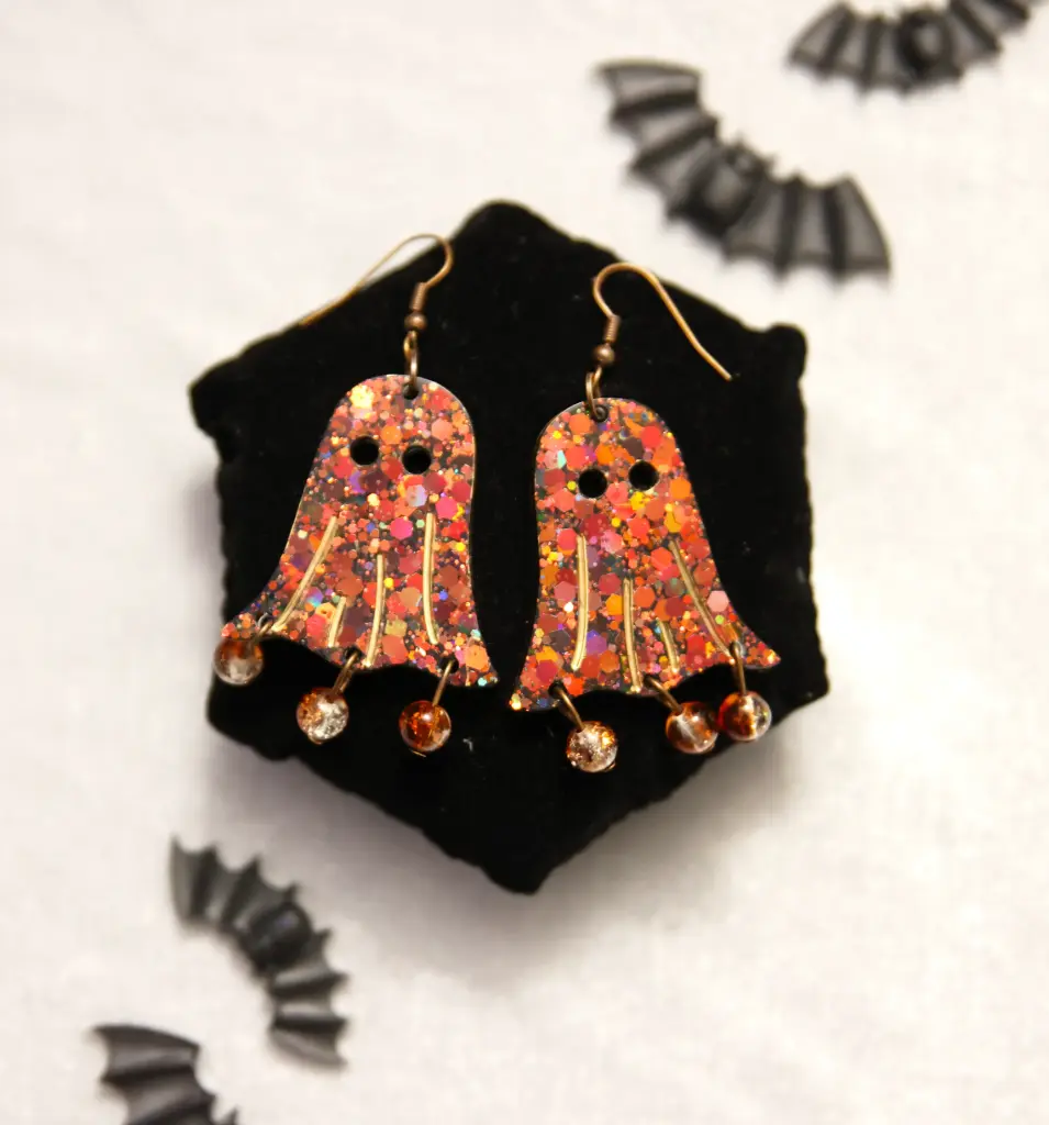 Boucles d'oreilles Fantôme avec perles