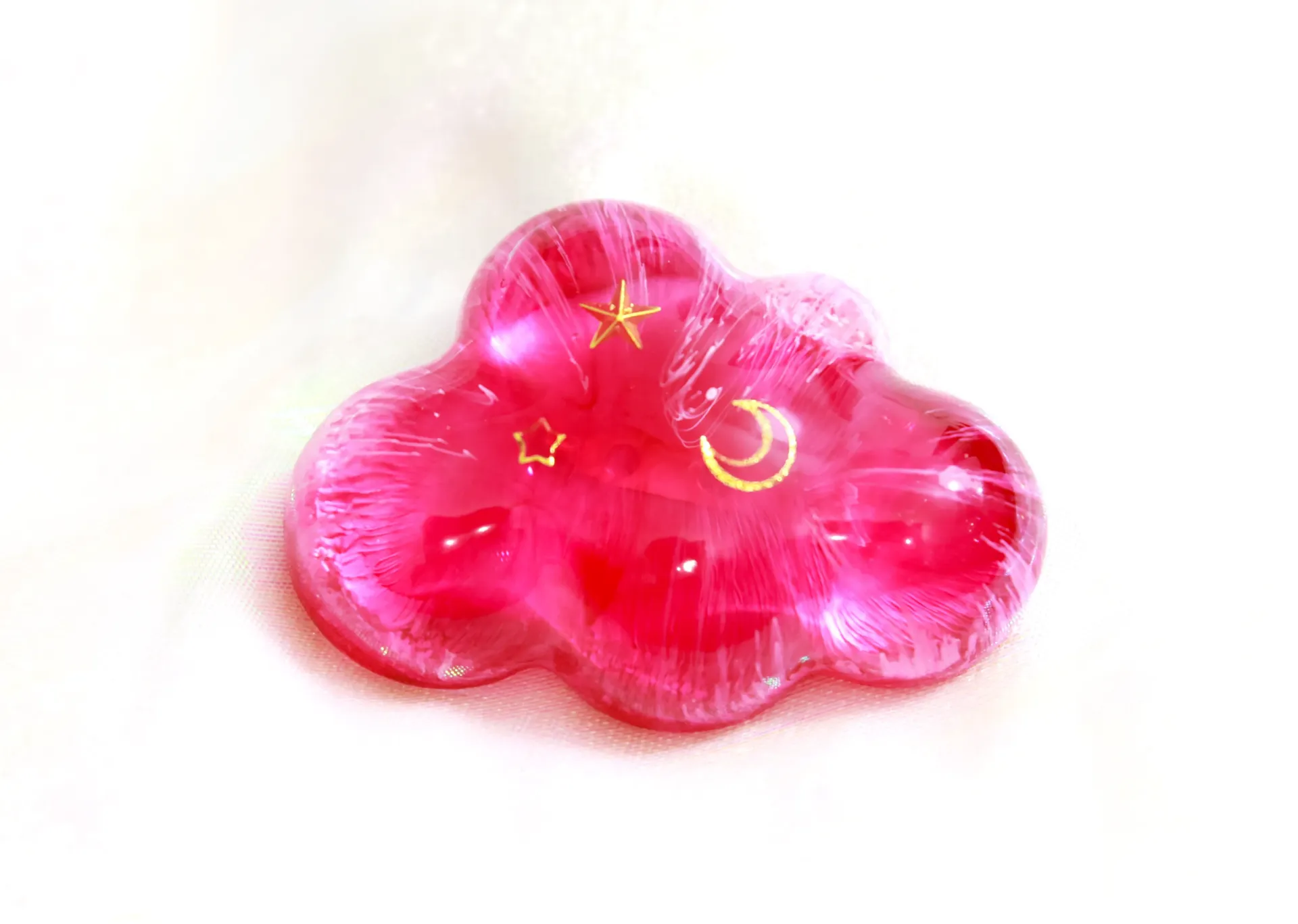 Broche Nuage Rose (grand modèle)