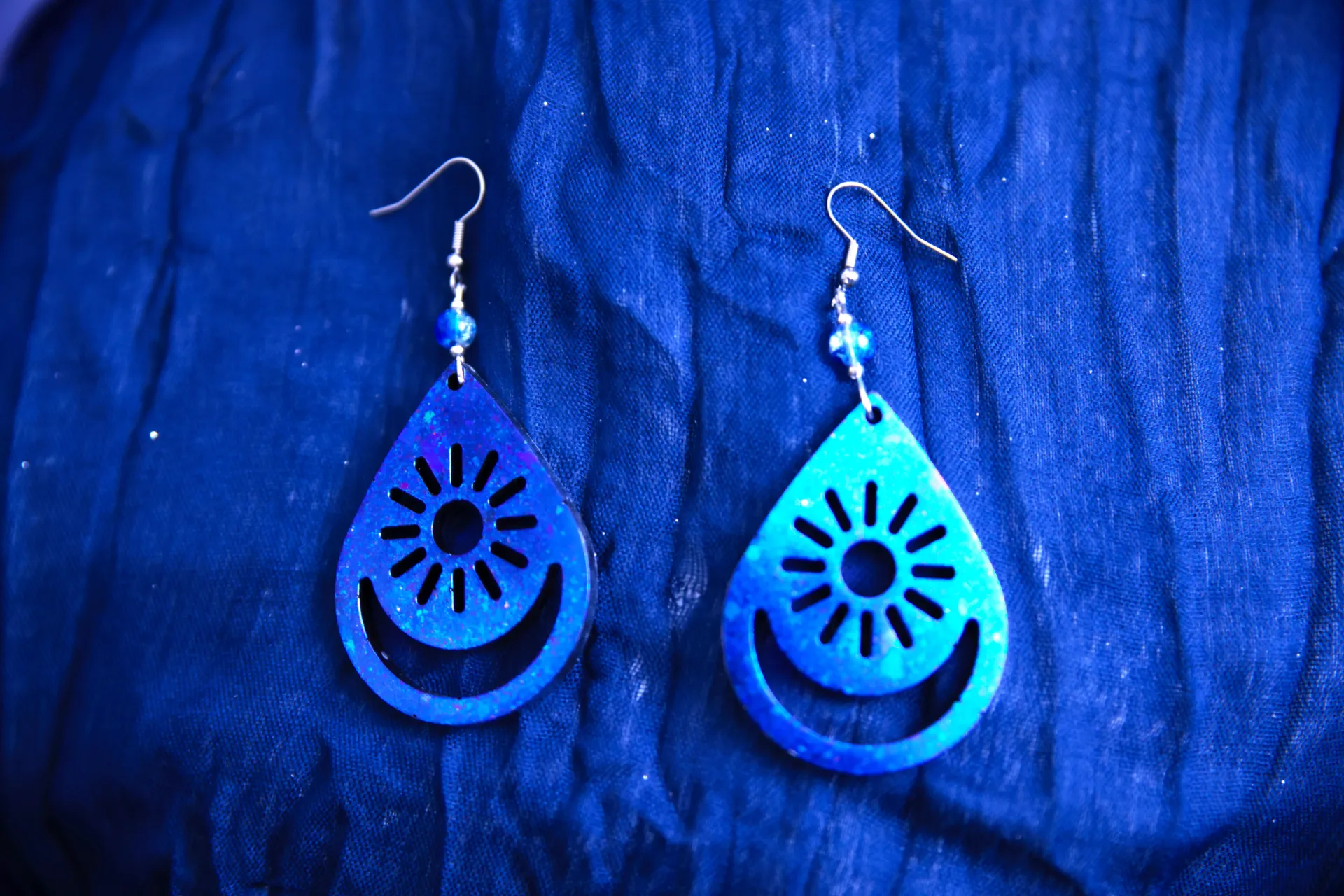 Boucles d'oreilles Soleil et Lune