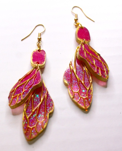Boucles d'oreilles Aile de fée
