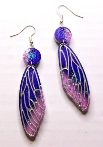 Boucles d'oreilles Aile de libellule