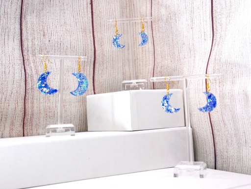 Boucles d'oreilles Lune