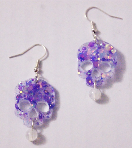 Boucles d'oreilles Tête de mort