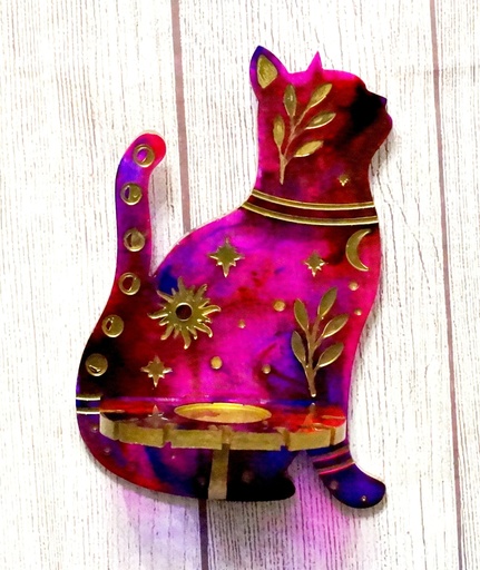 Etagère chat de profil 